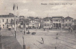 Delcampe - MESSINA-PIAZZA CAIROLI E UFFICIO R. POSTE-CARTOLINA SCRITTA MA NON VIAGGIATA 1915-1920 - Messina