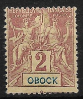 Delcampe - FRANCE OBOCK 1892 N° 33 NEUF * - Usados