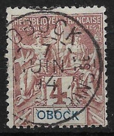 Delcampe - FRANCE OBOCK 1892 N° 34 Oblitéré - Usados
