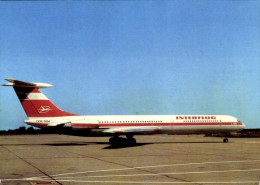 Delcampe - CPA Deutsches Passagierflugzeug, Iljuschin IL-62, Interflug, DDR-SEM - Sonstige & Ohne Zuordnung