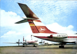 Delcampe - CPA Turbinenluftstrahl Verkehrsflugzeug Tupolew Tu 134 Der Interflug, DM SCA, Flughafen - Sonstige & Ohne Zuordnung