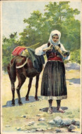 Delcampe - Artiste CPA Kaspar, P., Frau In Serbischer Tracht - Trachten