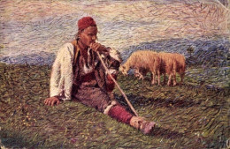 Delcampe - CPA Bosnien-Herzegowina, Hirte, Schafe - Trachten