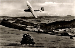 Delcampe - CPA Heinz Peters In Segelflugzeug ES49 über Dem Fuldatal, Wasserkuppe, Rhön - Sonstige & Ohne Zuordnung
