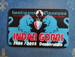 Delcampe - Osasuna FC Ultras Supporters Unused Very Rare Spain Football Futbol Soccer Member Card Tarjeta Card Carte Karte Carta - Lidmaatschapskaarten