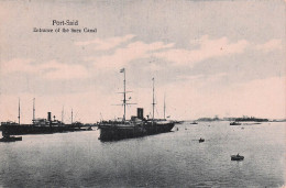 Delcampe - EGYPTE PORT SAID ENTREE DU CANAL DE SUEZ - Sonstige & Ohne Zuordnung