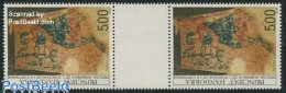 Delcampe - Andorra, French Post 1987 Religious Art 1v, Gutterpair, Mint NH, Religion - Religion - Unused Stamps