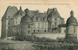 Delcampe - DORDOGNE D'HAUTEVILLE VUE GENERALE DE LA GRANDE FACADE(scan Recto-verso) KEVREN0567 - Thiviers
