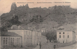 Delcampe - Rochemaure Ecoles Communales Panrama Du Chateau - Rochemaure
