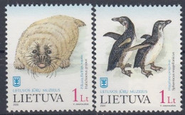 Delcampe - LITHUANIA 2000 Michel 733-734 Unused MNH Set,  Sea Lions, Penguins - Lituania