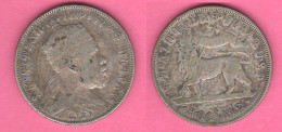 Delcampe - Etiopia 1/2 Half Bird 1894 Ethiopia Ethiopie King Haile Selassie Silver Coin Wien Mint - Ethiopie