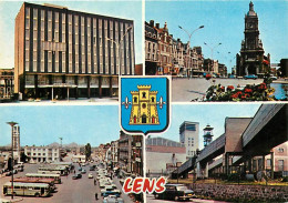 Delcampe - Carte Postale - 62 - Lens - Multivues - Automobiles - Bus - Blasons - CPM - Voir Scans Recto-Verso - Poscard - Carta Pos - Lens