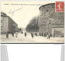 Delcampe - *  11 LIMOUX PROMENADE DES MARRONNIERS ET ANCIENNE FORTIFICATION ANIMEE - Limoux