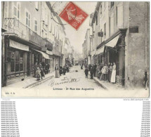 Delcampe - *  11 LIMOUX RUE DES AUGUSTINS TRES ANIMEE COMMERCES - Limoux