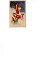 Delcampe - FANTAISIES ILLUSTRATEUR MAUZAN CP PEU COURANTE   GELUKKIG NIEUWJAAR   / L29 - Mauzan, L.A.