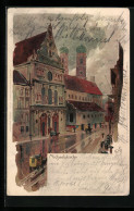 Delcampe - Künstler-AK Heinrich Kley: München, Michaeliskirche Gegen Frauenkirche - Kley