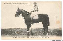 Delcampe - CAR-ABRP6-0566-HIPPISME - IDEAL - Bai Né En 1908 - Par Chantilly Et Coralie - Par Quiberon - Reitsport