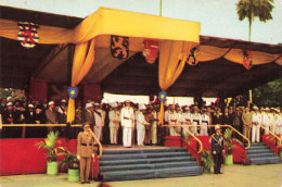 Delcampe - B10-058 – Chocolat Côte D'Or – Voyage Du Roi Au Congo — Été 1955 – Official Ceremony Beneath A Decorated Canopy - Werbepostkarten