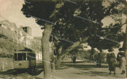 Delcampe - Dm337 Cartolina Cagliari Passeggiata Del Terrapieno Tram - Cagliari