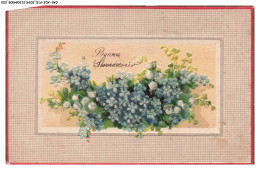 Delcampe - CAR-ADZP15-0842-FETE-VOEUX - Bonne Souvenir - Fleurs - Neujahr