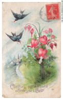 Delcampe - CAR-AFAP10-0459-FETES ET VOEUX - Cueillies Par Amities - Offertes Par Le Coeur - Sonstige & Ohne Zuordnung