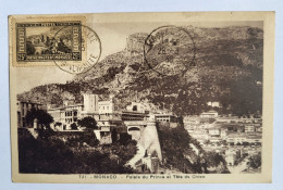 Delcampe - Carte Maximum Card MONACO Y&T 121 1938 Palais Du Prince Et Tête De Chien - Maximumkarten (MC)