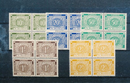 Delcampe - BELGIAN CONGO COB TX73A/77A MNH - Neufs