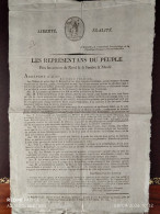 Delcampe - DOC 1794 ARRÊTÉ BELGIQUE CONCERNANT LES RÉQUISITIONS DES MAÎTRES DE POSTE - Documenti Storici