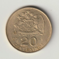 Delcampe - Chile 20 Centesimos 1971 - Jose Manuel Balmaceda - Sammlermünze - Kupfernickel - Chili