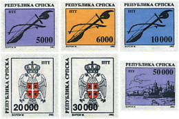 Delcampe - 50552 MNH BOSNIA-HERZEGOVINA. Adm Serbia 1993 MOTIVOS VARIOS - Autres & Non Classés
