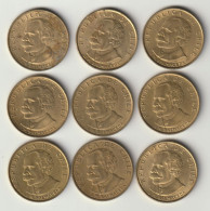 Delcampe - Chile 20 Centesimos 1971 - Jose Manuel Balmaceda - 9 Sammlermünzen - Kupfernickel - Chili