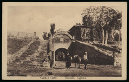 Delcampe - 1915 OAS Stampless Postcard From Troodos To England, With TROODOS A/AU.6.15/CYPRUS Cds, Plus 1918 Picture Postcard "Regi - Cipro (...-1960)