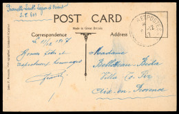 Delcampe - French Military Post In Cyprus  1917 (8 Oct.) Stampless Picture Postcard Depicting The Landing Stage, Famagusta, Sent Fr - Cipro (...-1960)