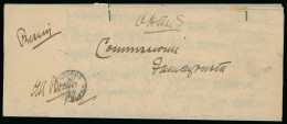 Delcampe - 1918 (17 July) Military Postage-free Envelope Posted From TROODOS OFFICIALLY PAID, Cancelled 17 JY 18, Via NICOSIA * 18 - Cipro (...-1960)