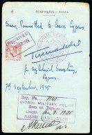 Delcampe - 1924–34 Attractive Group Of 17 Items, Comprising 16 Covers And Postcards Together With A 45pi Revenue Stamp Affixed To A - Cipro (...-1960)