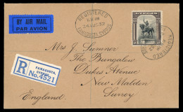 Delcampe - 1928 Pictorial Issue – Range Of Postal Usages: An Attractive Group Of Five Covers Illustrating The Versatility Of The Po - Cipro (...-1960)