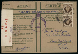 Delcampe - 1940–42 Second World War Censorship. Fine Group Comprising Six Covers And Three Documents, Showing A Variety Of Wartime - Cipro (...-1960)