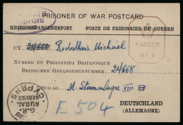 Delcampe - 1942–45 Prisoner Of War Correspondence, Comprising A Group Of Six Covers And Cards Illustrating A Variety Of P.O.W. Post - Cipro (...-1960)