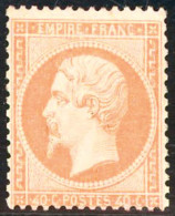 Delcampe - ** N°23 40c Orange - TB - 1862 Napoleone III