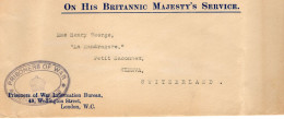 Delcampe - GRANDE-BRETAGNE. 1917, PRISONNERS OF WAR LONDON - Cartas & Documentos