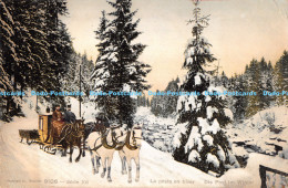 Delcampe - R177654 La Poste En Hiver. Die Post Im Winter. Phototypie. 9106. Serie 106 - Welt