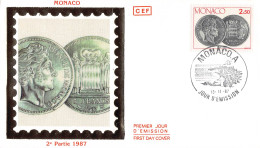 Delcampe - FDC - Numismatique, Oblit PJ 13/11/87 - FDC