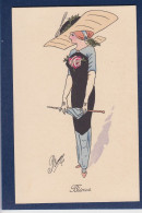 Delcampe - CPA Aviation Illustrateur PLUM Mode Grand Chapeau Non Circulée Femme Woman Blériot - Flieger