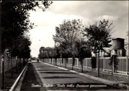 Delcampe - 1956 Bastia Umbra, Viale Stazione Ferroviaria, Cartolina Viaggiata - Perugia