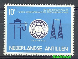 Delcampe - Netherlands Antilles 1965 Mi 148 MNH (ZS2 DTA148) - Télécom