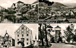 Delcampe - Hammelburg Rotes Schloss Rathaus Brunnen Wasserturm Landschaftspanorama - Hammelburg