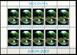 Delcampe - Moldawien 388 Postfrisch Als Kleinbogen, Cept 2001 #NV620 - Moldavia