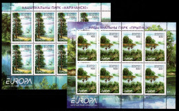 Delcampe - Weißrußland 409-410 Postfrisch Als Kleinbögen, Cept 2001 #NV617 - Belarus