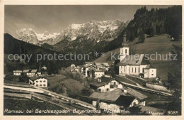 Delcampe - Ramsau Berchtesgaden Ortsansicht Mit Kirche Bayerisches Hochland Alpen - Berchtesgaden