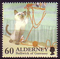 Delcampe - Alderney Mi.Nr. 99 Katzen (60) - Alderney